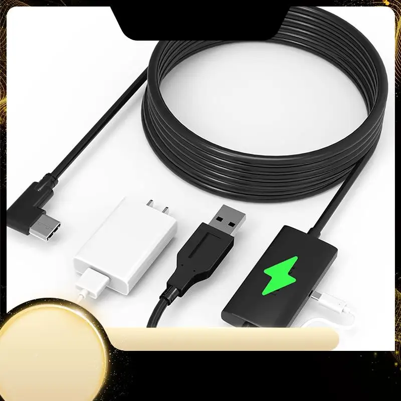 

Кабель VR Link для Oculus Quest 2/Pro, кабель USB3.2 типа A к C для аксессуаров для гарнитуры VR и игровых ПК
