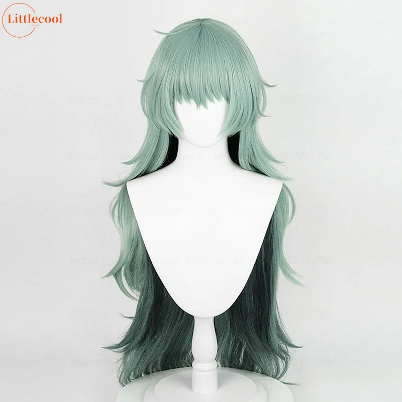 High Quality Takatsuki Sen Cosplay Wig Eto Yoshimura Wig 95cm Long Green Gradient Wavy Heat Resistant Synthetic Hair Anime Wigs