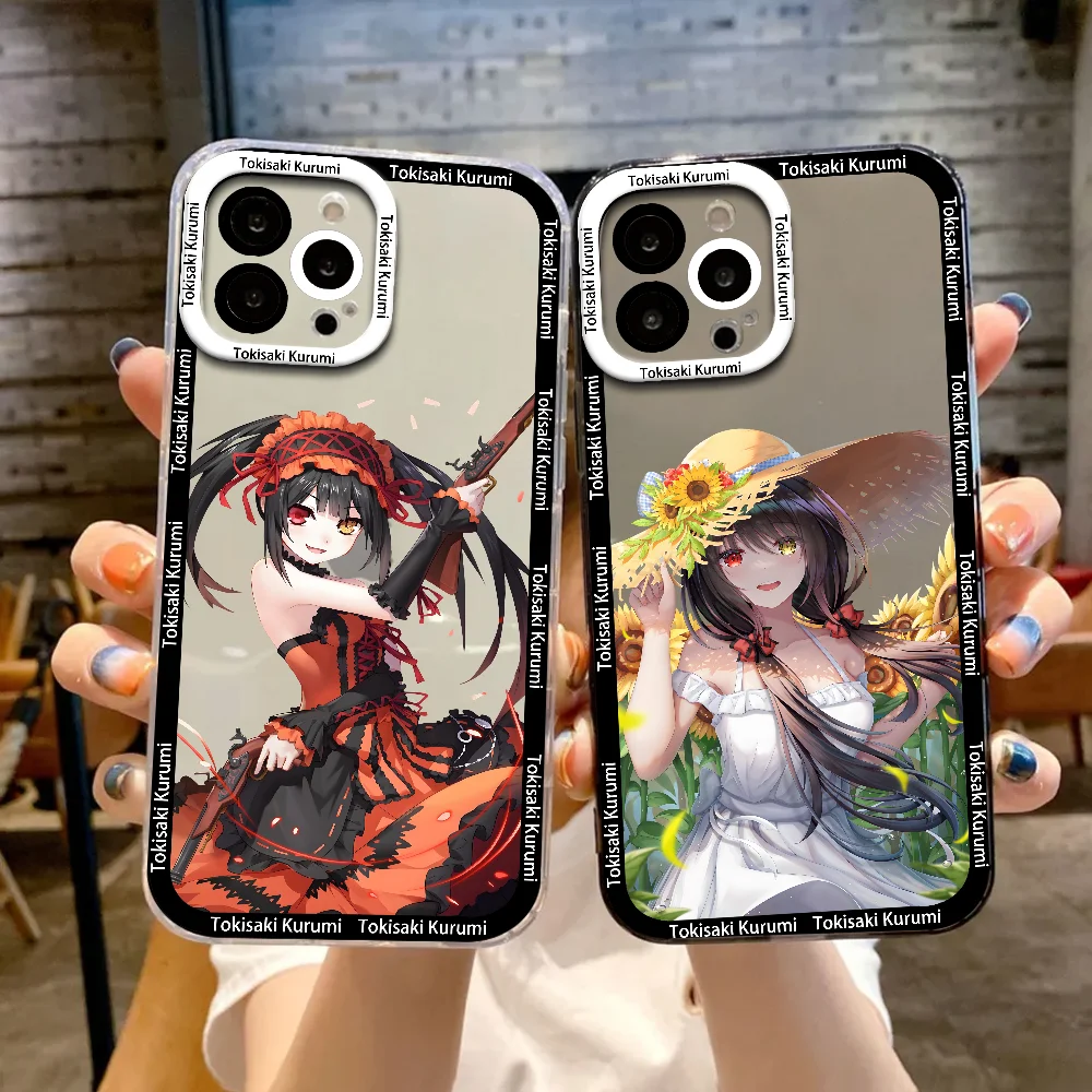 

Anime Date A Live Tokisaki Kurumi Cute Phone Case For Samsung Galaxy S25 Ultra S24 FE S23 S22 Plus Clear Shockproof Soft Bumper