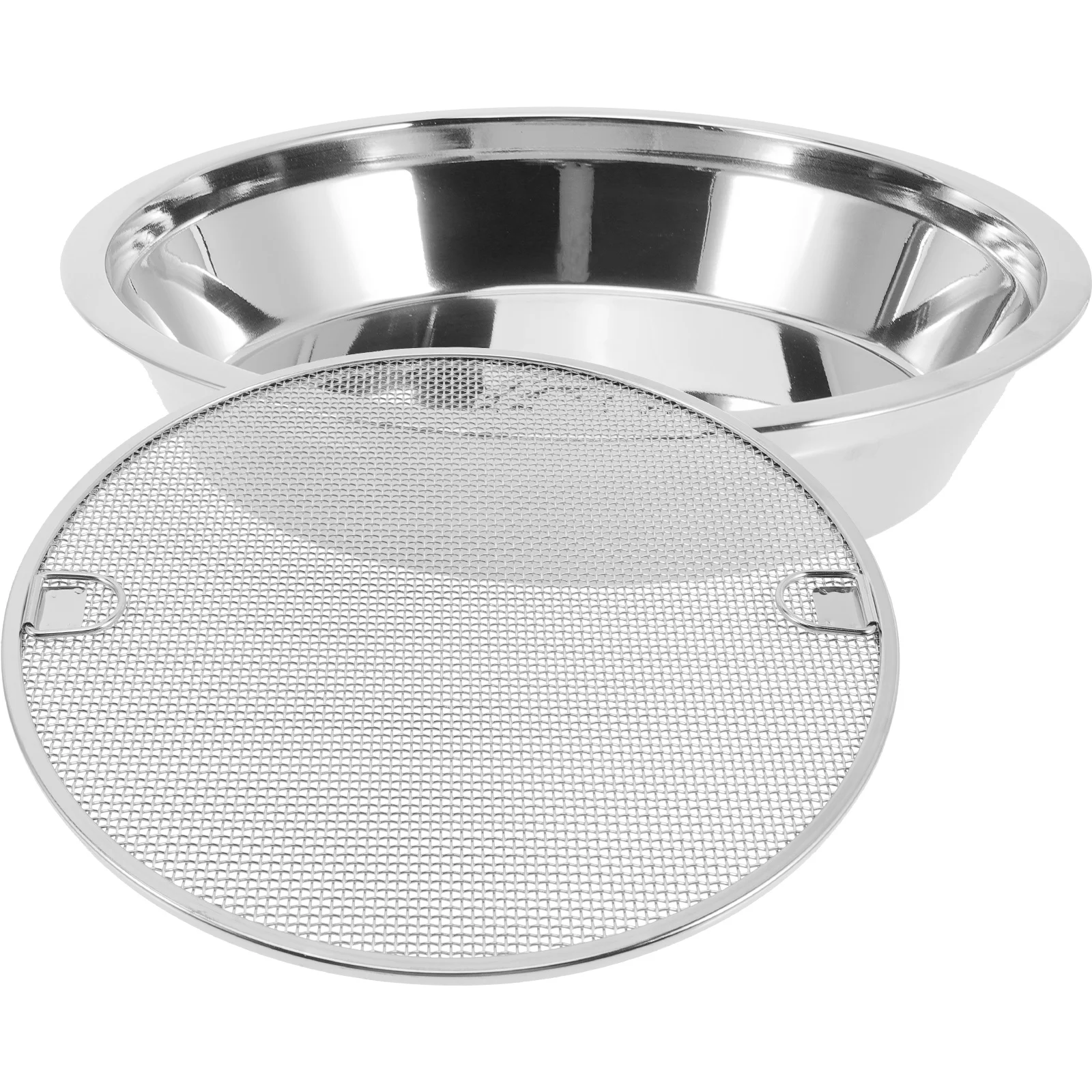 

Stainless Steel Oil Drain Plate Snack Serving Dish Metal Food Tray Desserts Fried Chicken Appetizers Multi-Use Cooling Storage