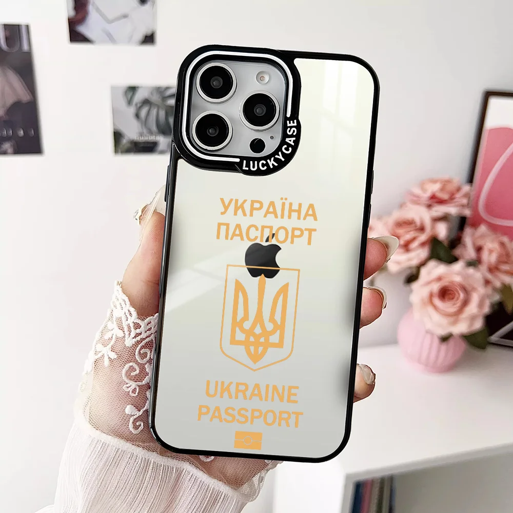 

Ukraine Kharkiv Passport Phone Case For iPhone 16 15 14 13 Pro Max Transparency Shockproof Hard Funda