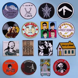 Pop Music Album Brooch Rock Band Singers Record Punk Badges Fan Collectibles Medals Clothing Bags Accessories