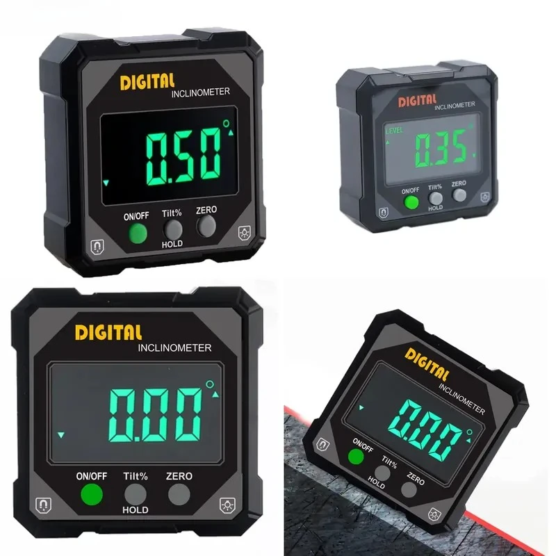 New Angle Protractor Digital Display Boxs Mini Electronic Digital Protractor Inclinometer Angle Finder Gauge Measurement Box