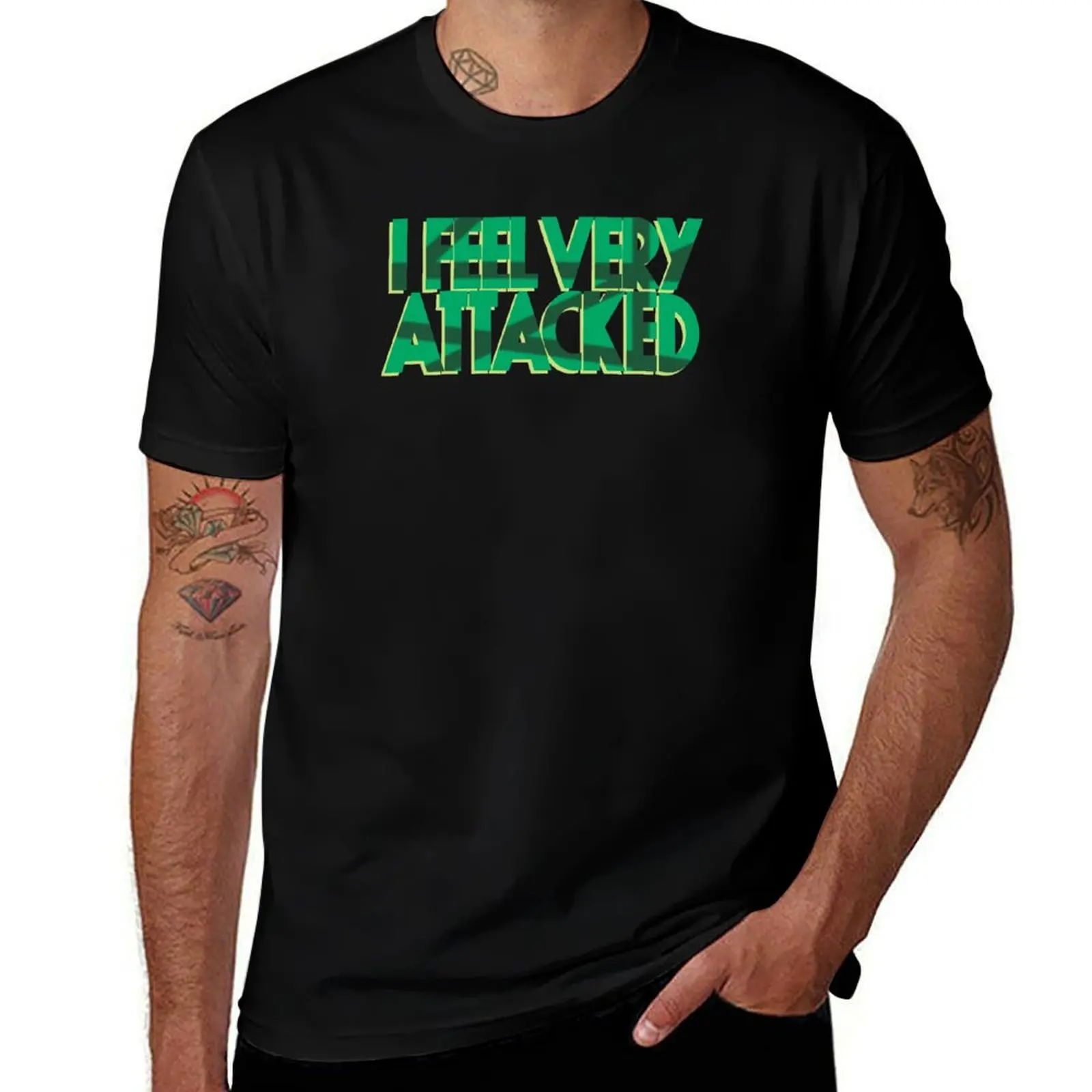 I feel Very Attacked - Laganja Estranja - Drag Race T-Shirt Big Size Crew Neck T-Shirt