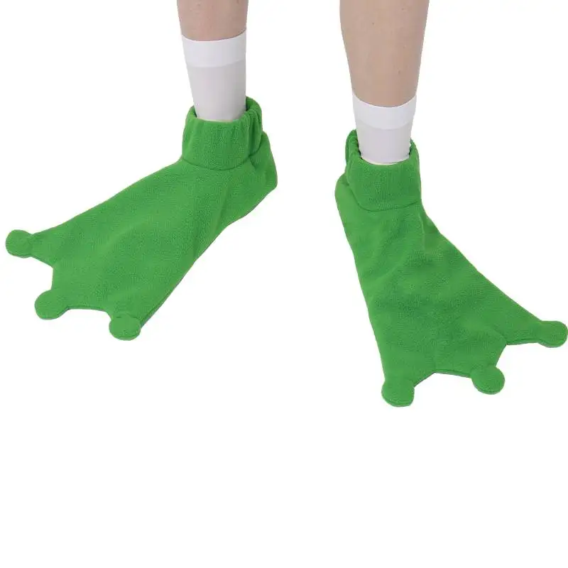 

DAZCOS Cute Green Frog Feet Sock Slipper Animal Socks Men Duck Claw Sock Leg Cover Gift for Women
