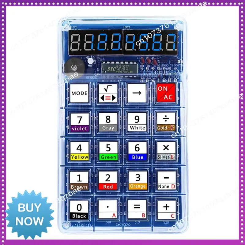 Hot Ltem DIY Calculators Kits DIY Parts Welding Practice Homemad DIY Soldering Projects Blue
