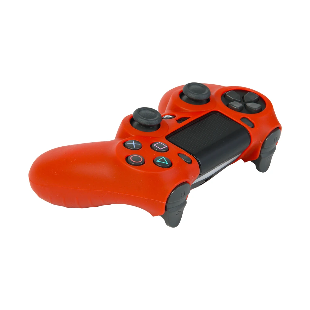 Silicone Soft Shell Gamepad Controller Housing Set Console Cover Case Thumb Stick Grip Joystick Caps For Sony Playstation 4 PS4