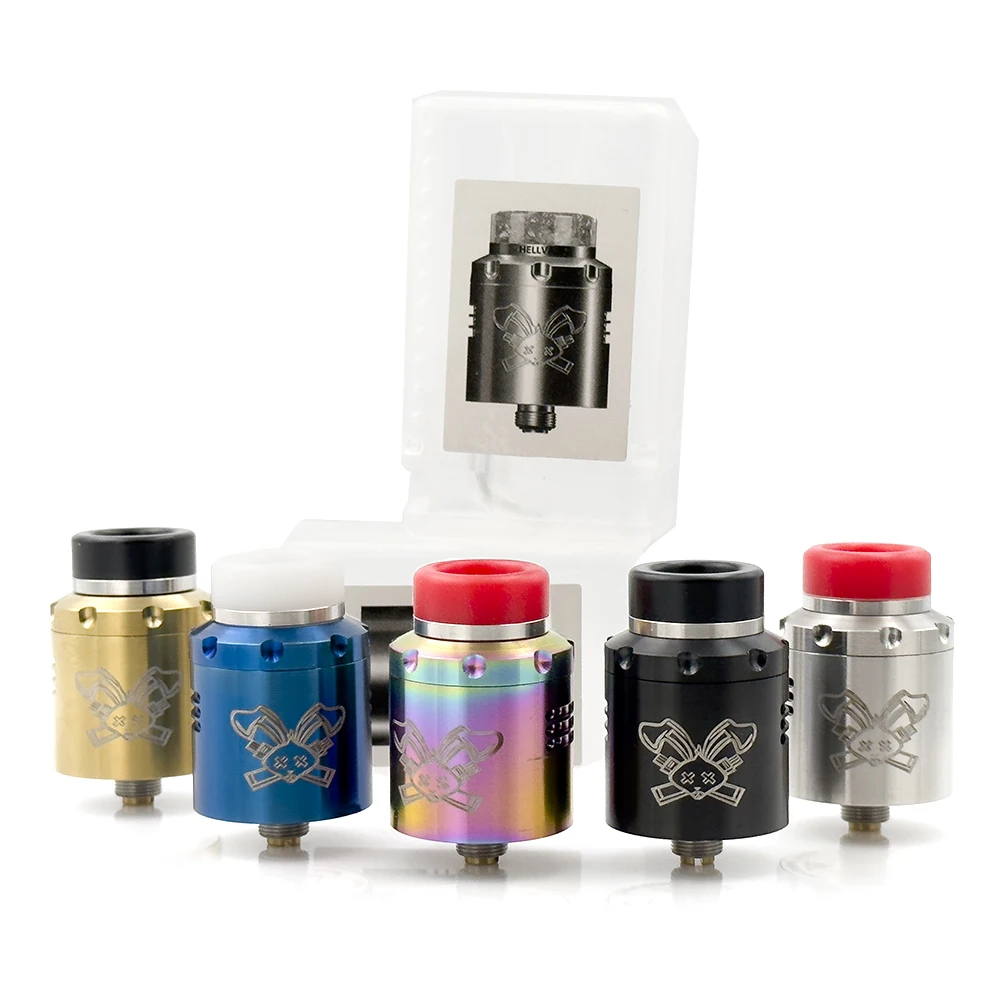 RunVape Dead Rabbit V3 RDA 24mm Tank Single/Dual Coil Steel Material Atomizer 510 Squonk BF Pin for 510 Thread Mod