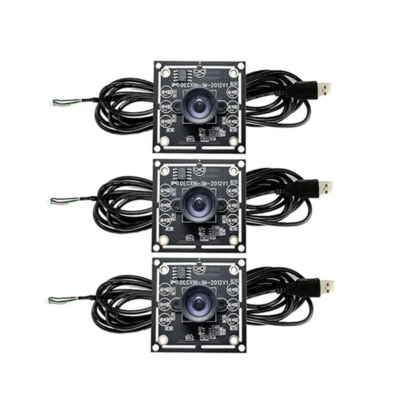 T28C 3PCS 100 Degree Camera Module 1MP OV9732 1280x720 USB Free Driver Manual Focus,with 3 Meter Cable for WinXP/7/8/10