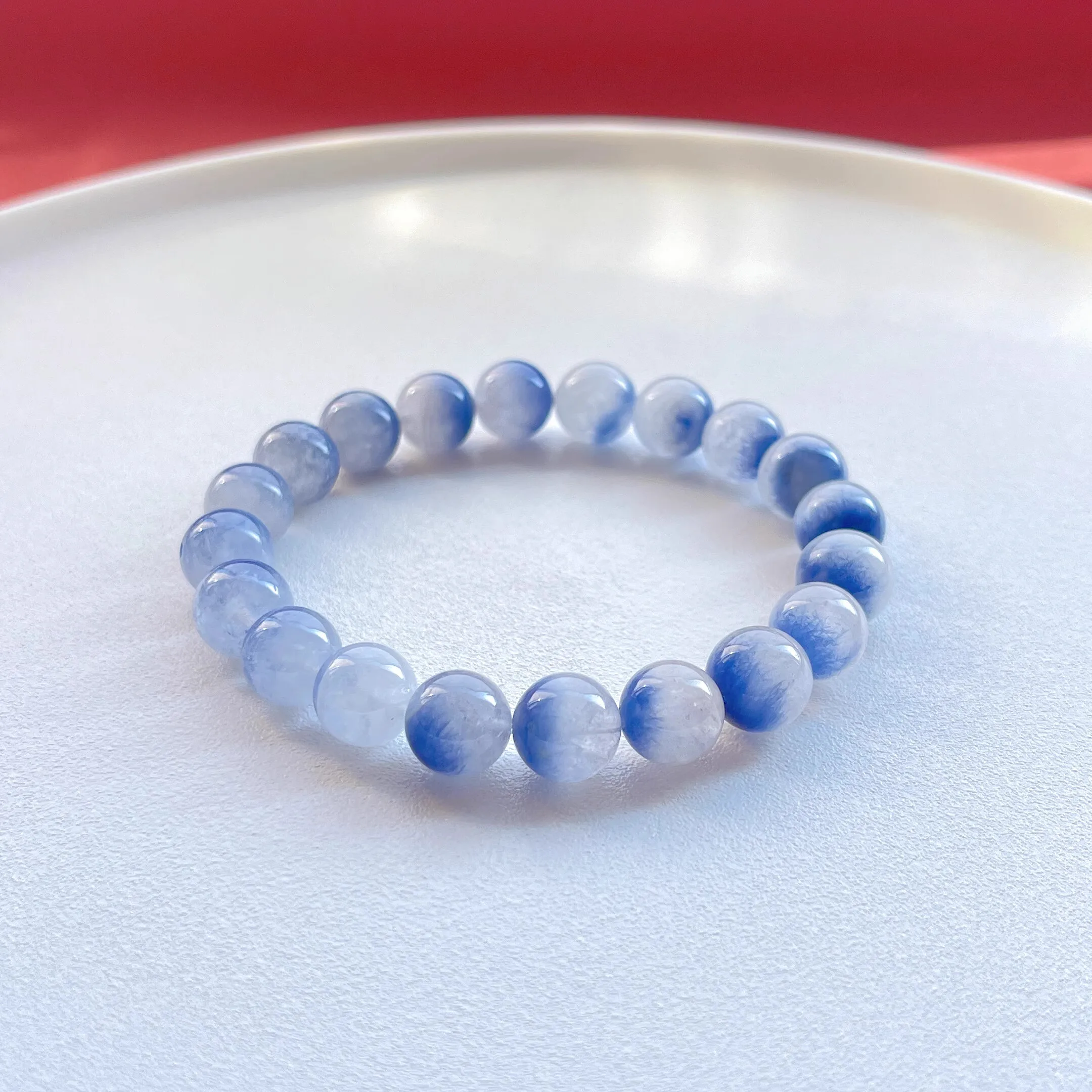 

2pieces Dumortierite round baroque faceted full hole for DIY jewelry making loose beads FPPJ wholesale nature