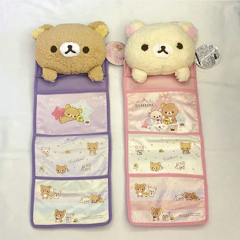 Yeni Kawaii Rilakkuma Asılı Çok Katmanlı saklama çantası Çeşitli Büyük Kapasiteli Depolama Yatak Odası Ev Mobilya Dekorasyon