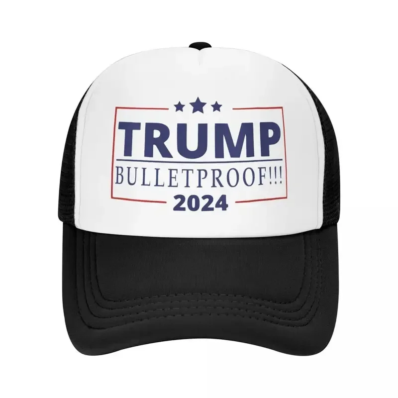 Y2K Trump Bulletproof 2024 Foam Trucker Hat Fashion Shooting Summer Cooling Mesh-Back Baseball Cap Adjustbale