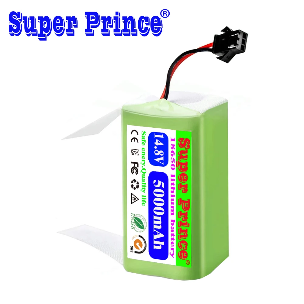 

14.4V 5000mAh Li-ion Battery for Conga 990 1090 Tesvor X500 Ecovacs Deebot N79 N79S DN622 Eufy RoboVac 11S RoboVac 30