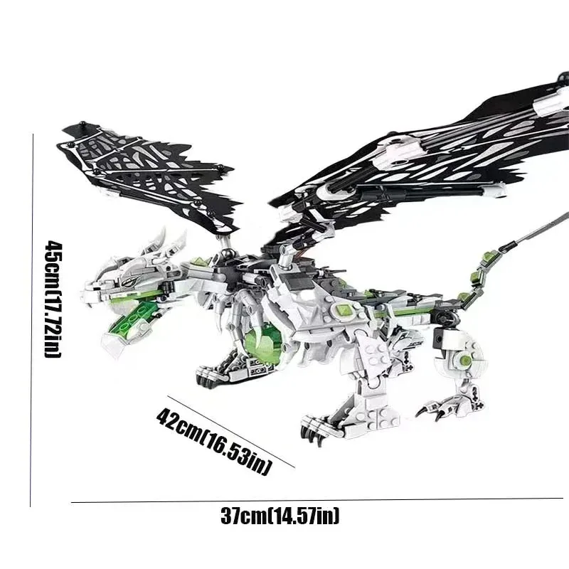 호환 가능한 브릭 세트 닌자 시리즈 해골 마법사의 드래곤 모델 블록 브릭 어린이 장난감 크리스마스 선물 71721