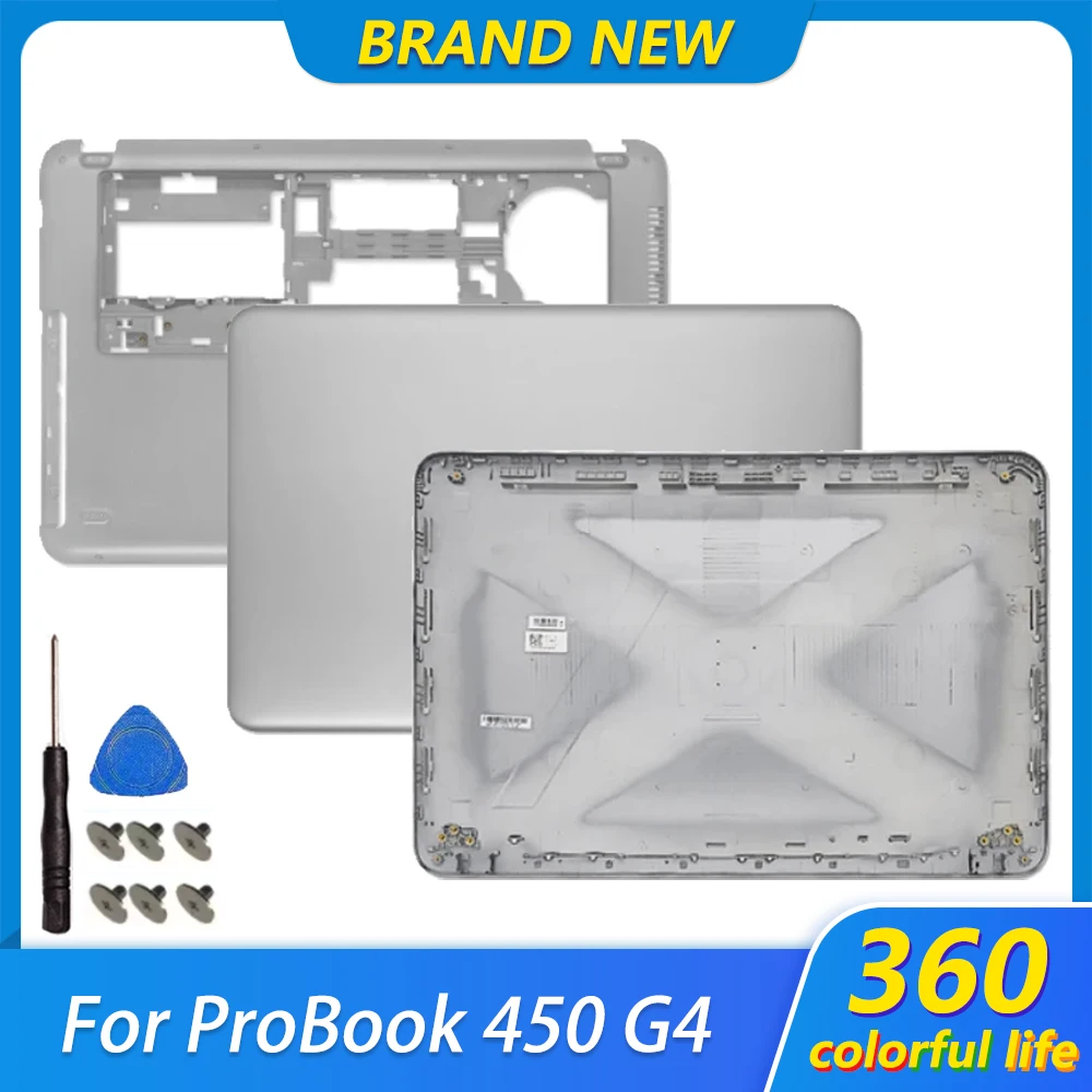 

New Screen Back Cover For ProBook 450 G4 455 G4 Series LCD Back Cover Bottom Case Topcase Rear Lid Top Back Case Silver