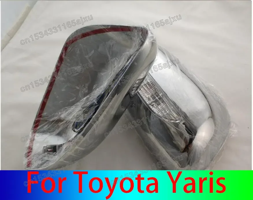 

Для Toyota Yaris 2005 - 2007 светодиодный, Зеркальные автомобильные аксессуары, хромированная задняя крышка зеркала заднего вида с фотоэлементами