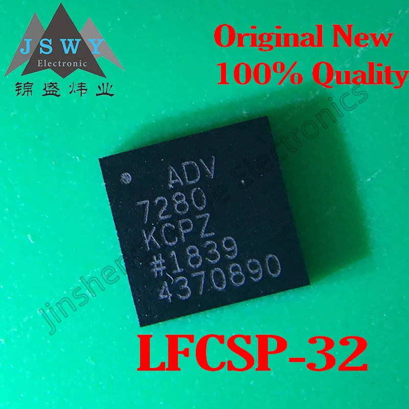 2 pieces free shipping ADV7280KCPZ ADV7280 100% brand new imported original LFCSP-32 video interface chip electronics