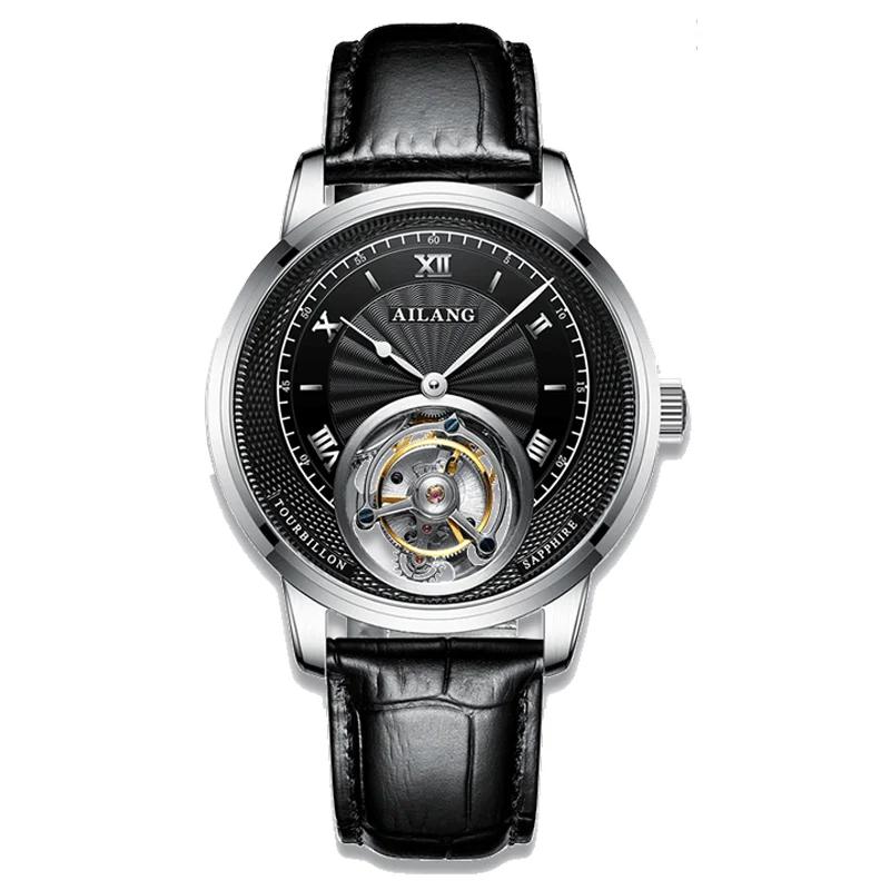New NH35 Pagani Design Mechanical Watches Men Tourbillon Hollow-out Sapphire Mirror Diamond Dial Men's Watch