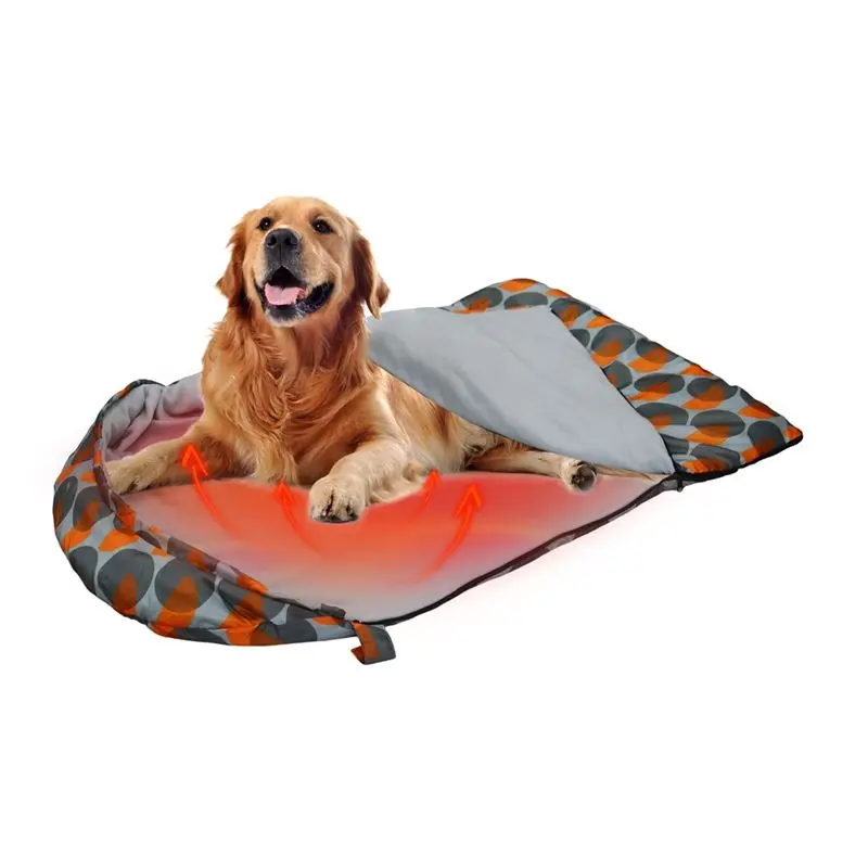 

IALJ-Autumn And Winter Household Pet Warm Sleeping Bag Adjustable Temperature Heating Pet Sleeping Bag Plush Sleeping Bag