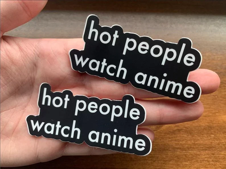 For x2 Hot People Watch Anime Vinyl Weatherproof Sticker