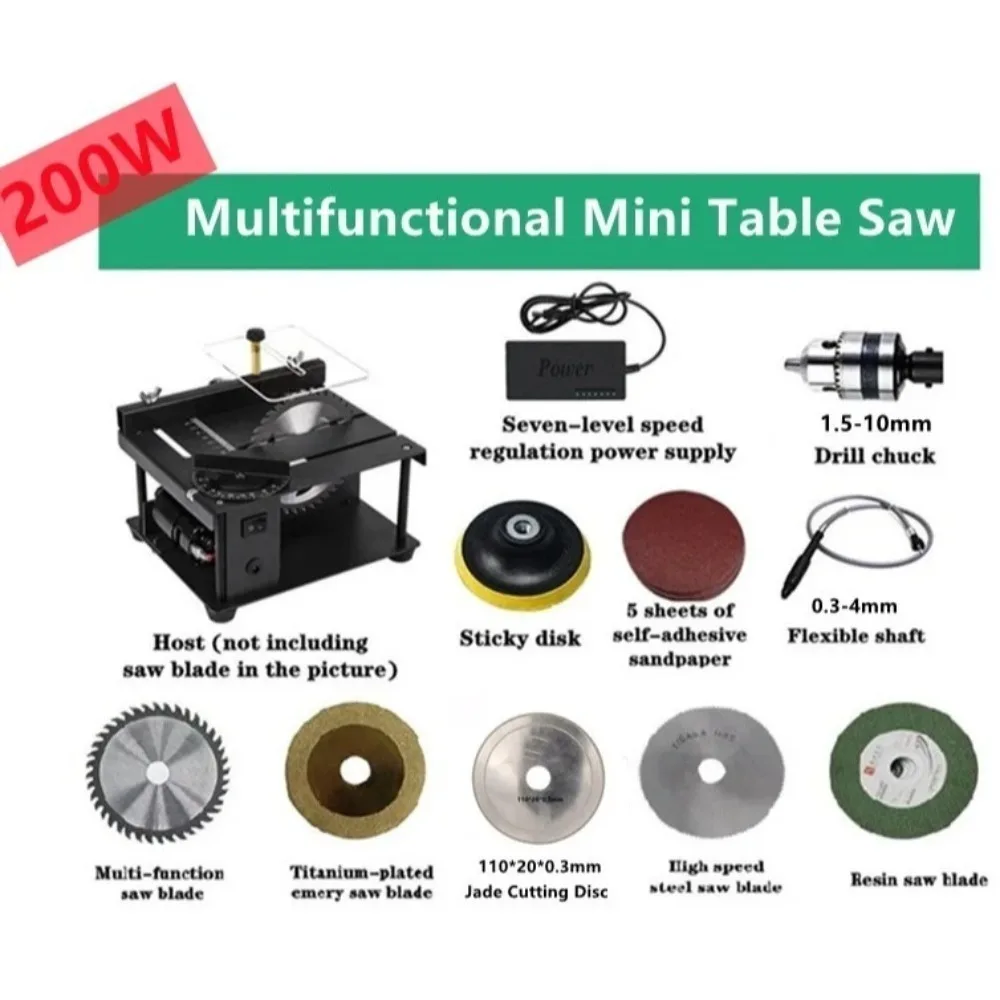 Compact Desktop Mini Saw Multifunctional Cutter Portable DIY Equipment For Wood Acrylic PVC Processing