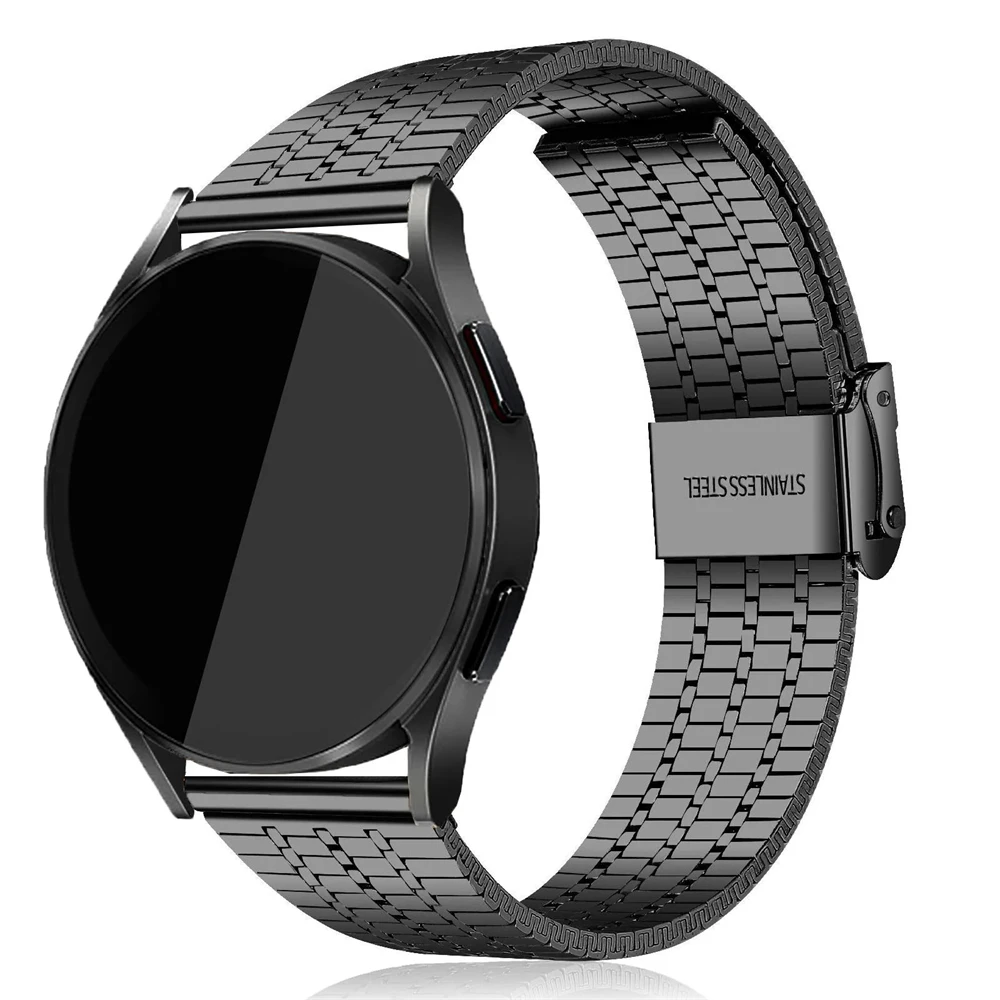 22mm 20mm For samsung galaxy watch 6 classic band 47mm 43mm 5pro 6 5 4 watch 4classic 45mm 40mm 44mm 46mm Stainless Steel strap