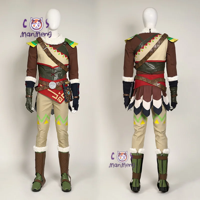 The Legend of New Zelda Link Cosplay Leeteuk Costume Shoes Shoe cover ear accessories props party Christmas Link Man uniform set