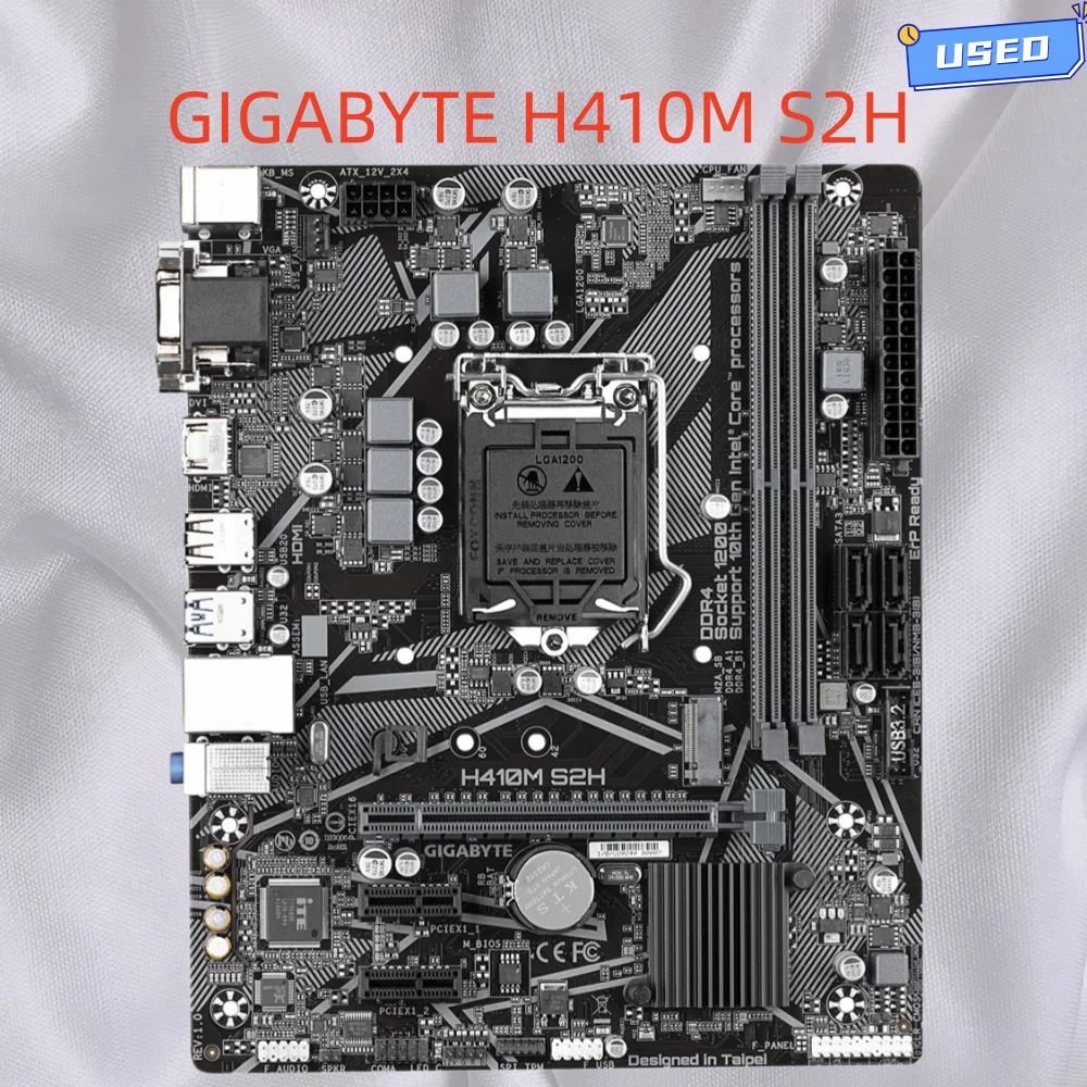 GIGABYTE H410M S2H Motherboard Intel  LGA1200 DDR4 32GB support i5-10600 10100 10900 10400 10105