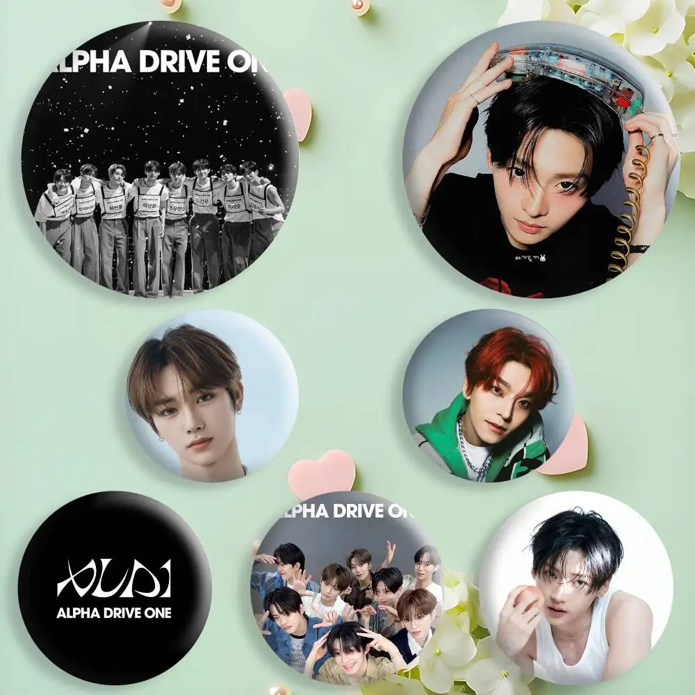 ALD1 ALPHA DRIVE ONE Badges Creative Tinplate Button PinsBrooch Badge Clothes Backpack