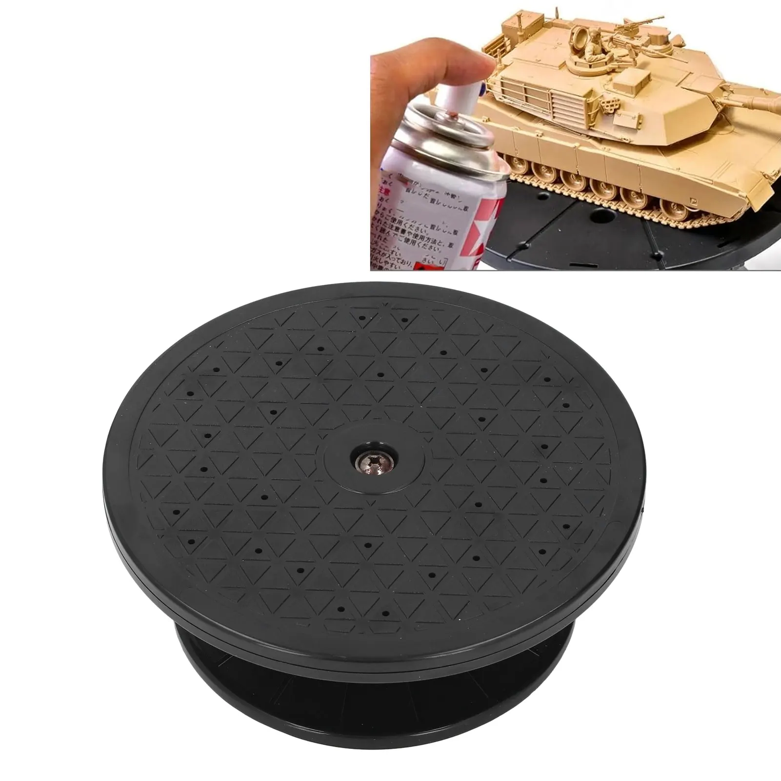 ペイントスプレーターンテーブル ABS プラスチック回転作業台 塗装彫刻ケーキデコレーションクラフトプロジェクト用