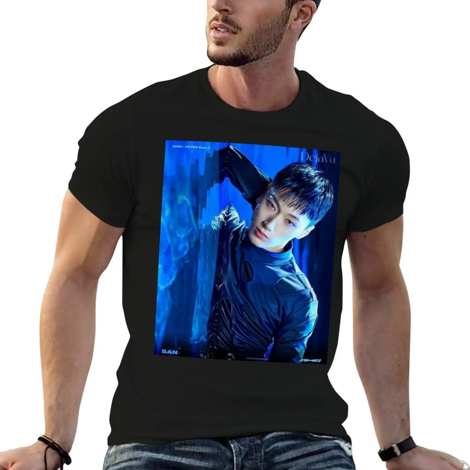 Ateez San Deja Vu T-Shirt plus size clothes oversize t-shirts man oversized t shirts for men
