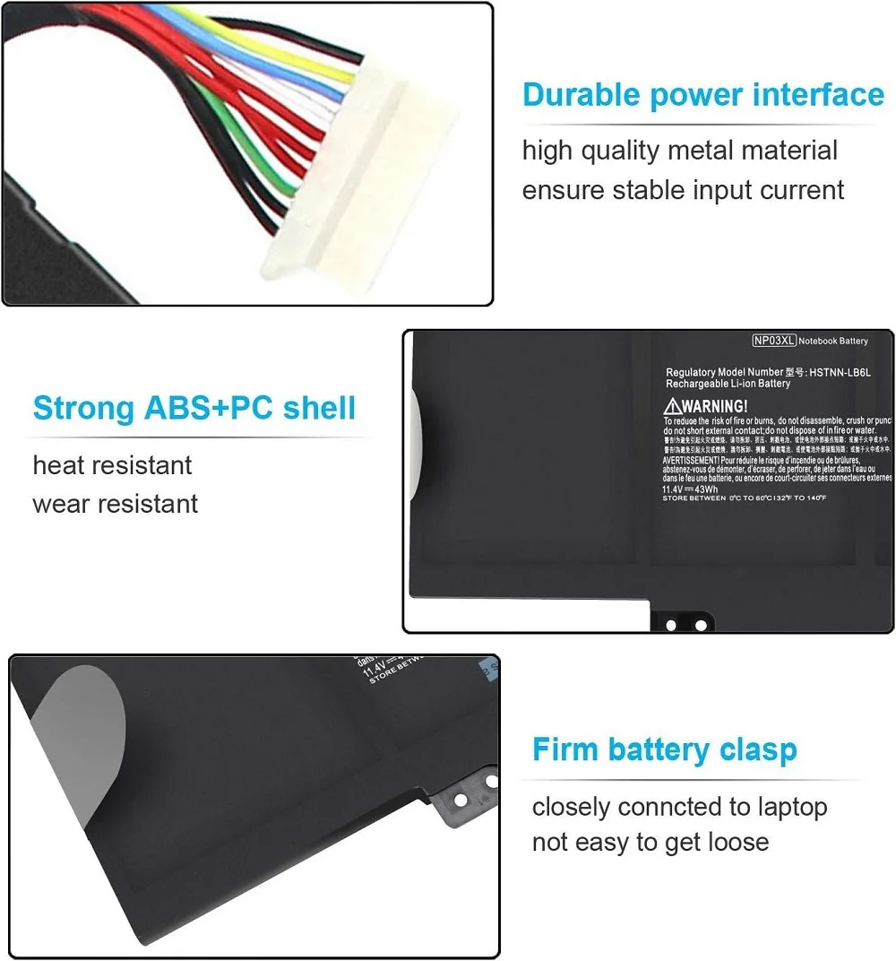 Аккумулятор SKOWER 43 Втч NP03XL для hp envy 15-u000/u100/u200/u300 Pavilion 13-a000/a100/a200/a300 x360 Convertible PC TPN-Q146/Q149