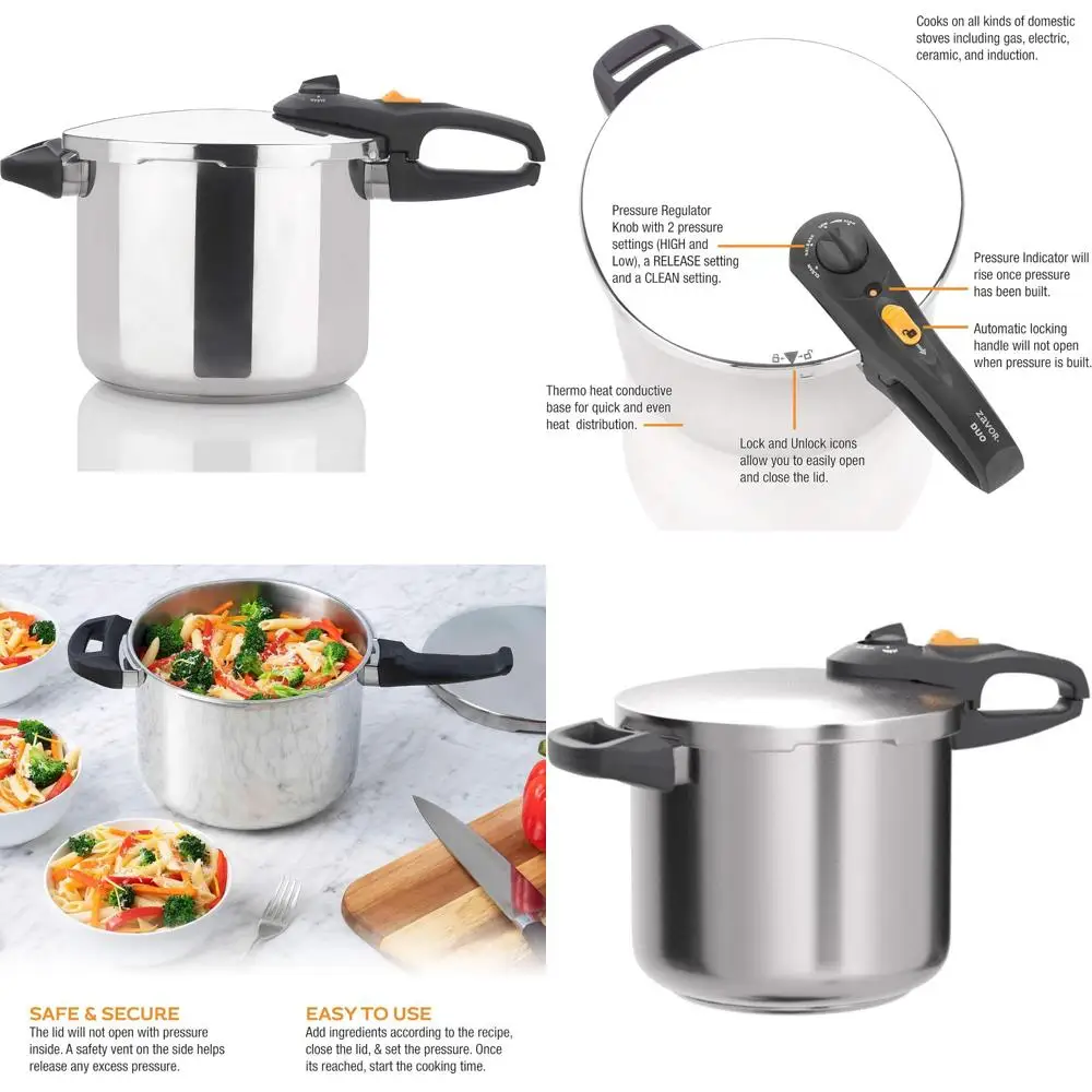 Скороварка и консервная плита на 10 литров с цифровой кулинарной книгой, корзиной для пароварки, емкостью для консервирования на 3 литра