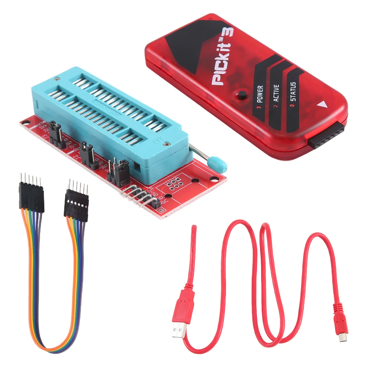 Программатор PICKIT3, универсальный PIC ICD2 PICKit 2 PICKIT 3, адаптер для программирования, сиденье