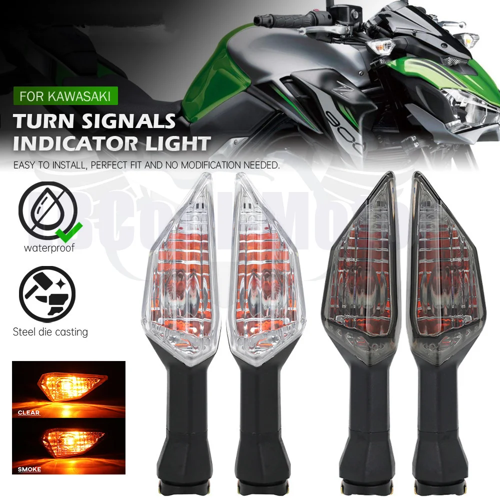 Par de luces intermitentes para KAWASAKI KLZ 1000 Versys KLE 650 Versys VERSYS-X 300 KLR 650 2008-2023, luces indicadoras de freno
