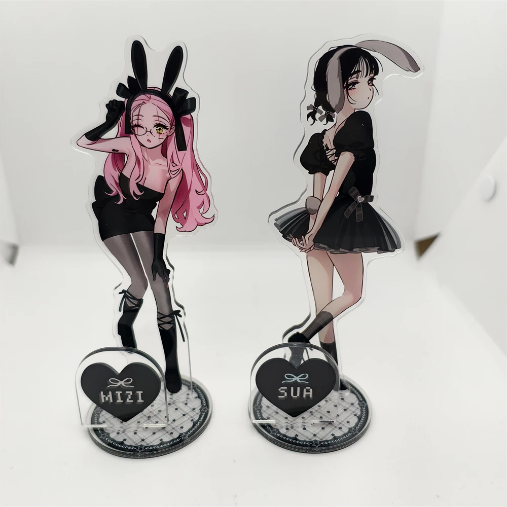 Anime ALIEN STAGE Keychains Pendant Car Key Chain Acrylic Stand MIZI SUA TILL IVAN HYUNA LUKA Fans Gifts Cosplay Accessories