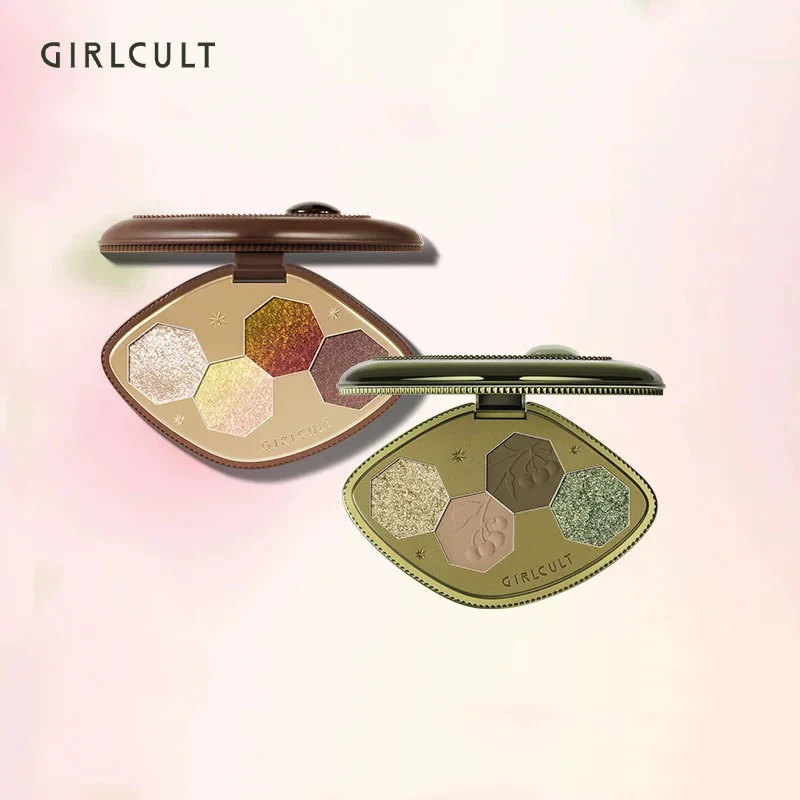 

Girlcult Makeup Eyeshadow Palette Four Colour Matte High Pigment Eyeshadow Palette Blue Aurora Chameleon Eyeshadow Palette