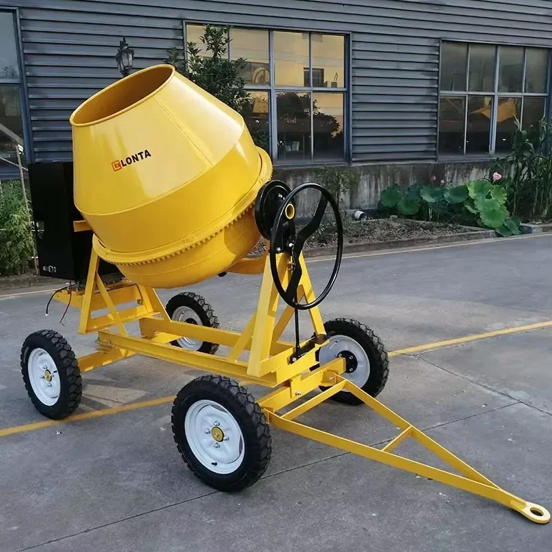 LONTA JH700S 700LCement Mixer 2.5 Bags Portable Electric Engine Mud Mortar Construction Concrete Mixer Machine