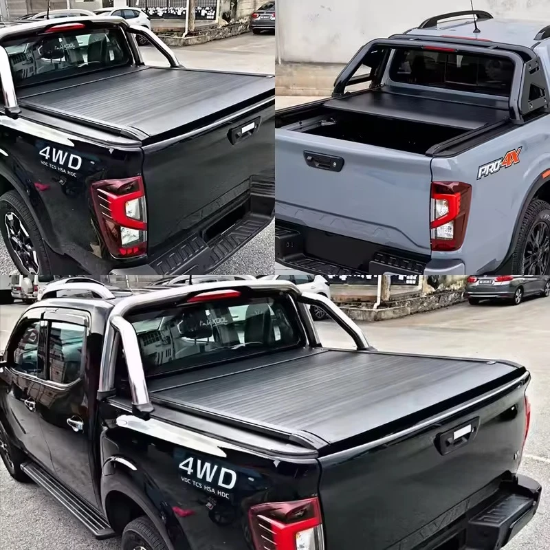 

4X4 Pickup Truck Aluminum Accessories Retractable Waterproof Roll up Tonneau Cover for Dodge Ram