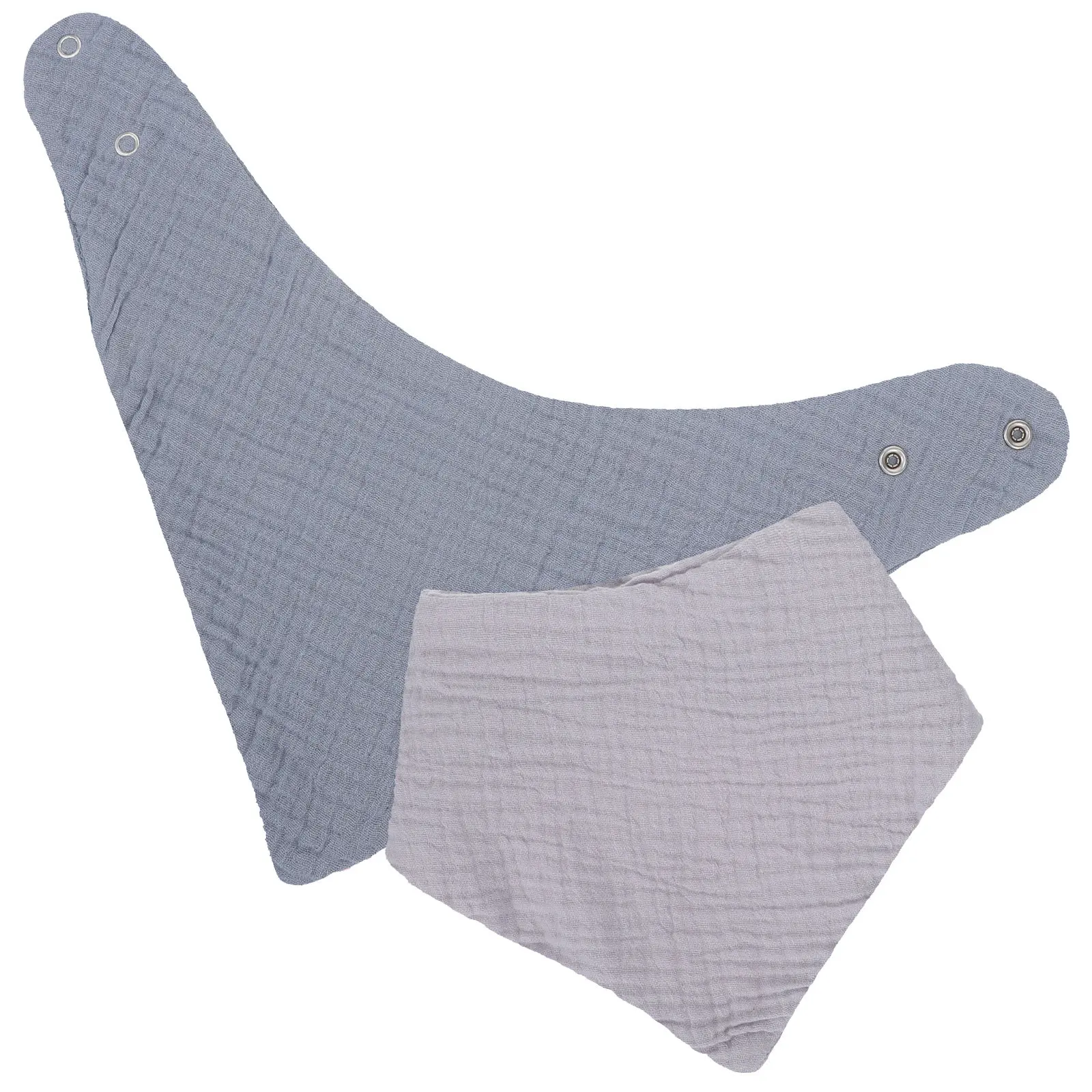 

2 шт. детских слюнявчиков для мальчиков и девочек, треугольные регулируемые банданы для новорожденных, мягкие, удобные, дышащие, легко надеваются