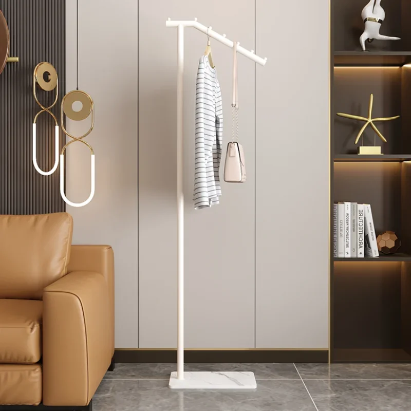 Floor-to-ceiling hanger, simple bedroom entry light luxury household hanger, living room hanger, movable shelf