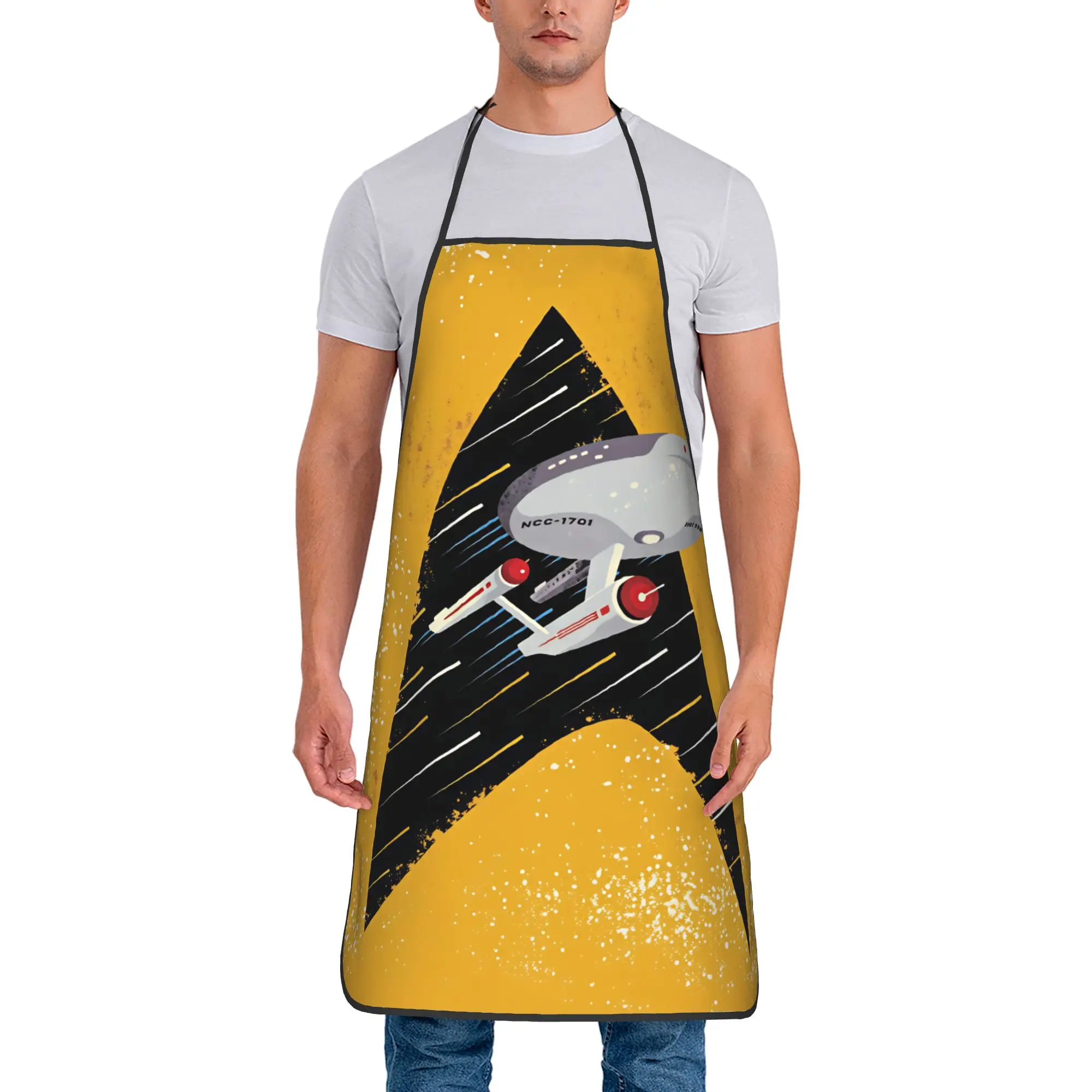 S-Star T-Trek Ship Movie  Apron  Cooking Manicure Kitchen Accessories Restraunt Fashion Aprons without Pocket