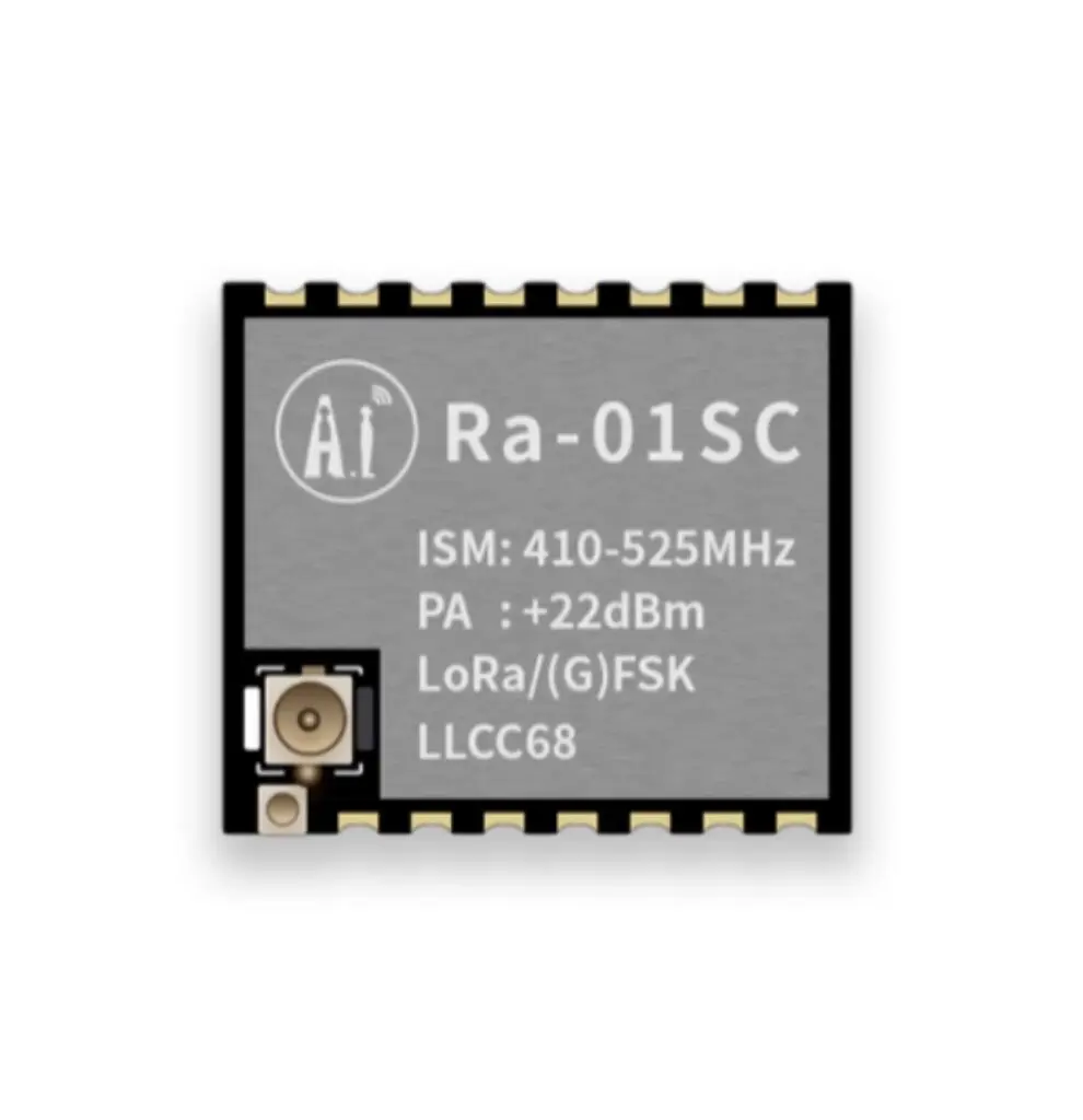 โมดูลไร้สาย RF รุ่น Ra-01SC อินเทอร์เฟซ SPI เสาอากาศ IPEX ชิป LLCC68 LoRa