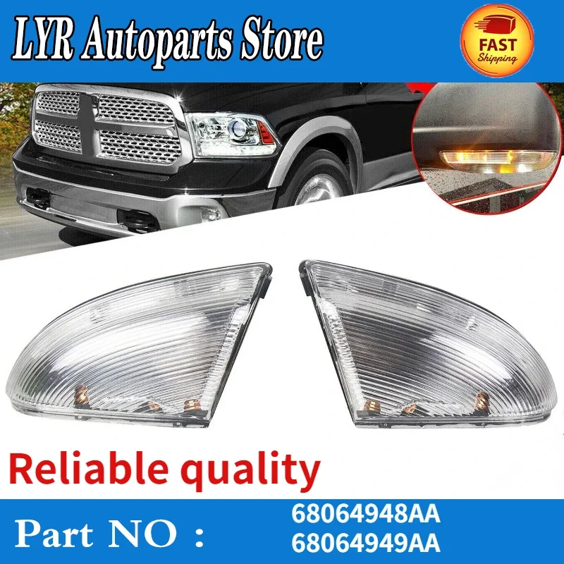 

New High quality Passenger Front Right Left Side Mirror Turn Signal Light Lamp For Dodge Ram 1500/2500 68064949AA 68064948AA