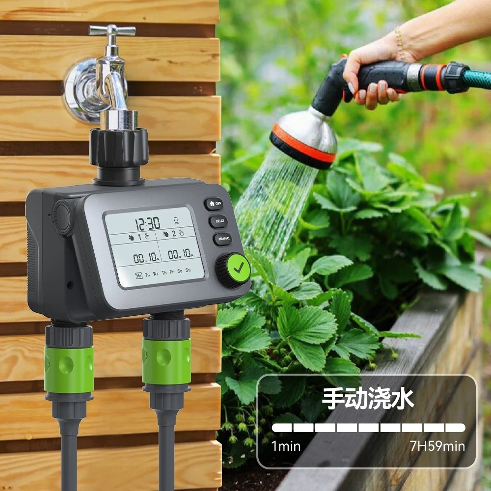 Dual-channel irrigation controller