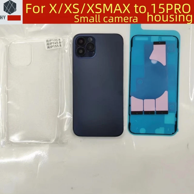 DIY Back Shell For iPhone X XS to 15 Pro Back Cover For XS MAX To 15 Pro MAX Housing For X XS XS MAX Up To 15 Pro 15Pro Max