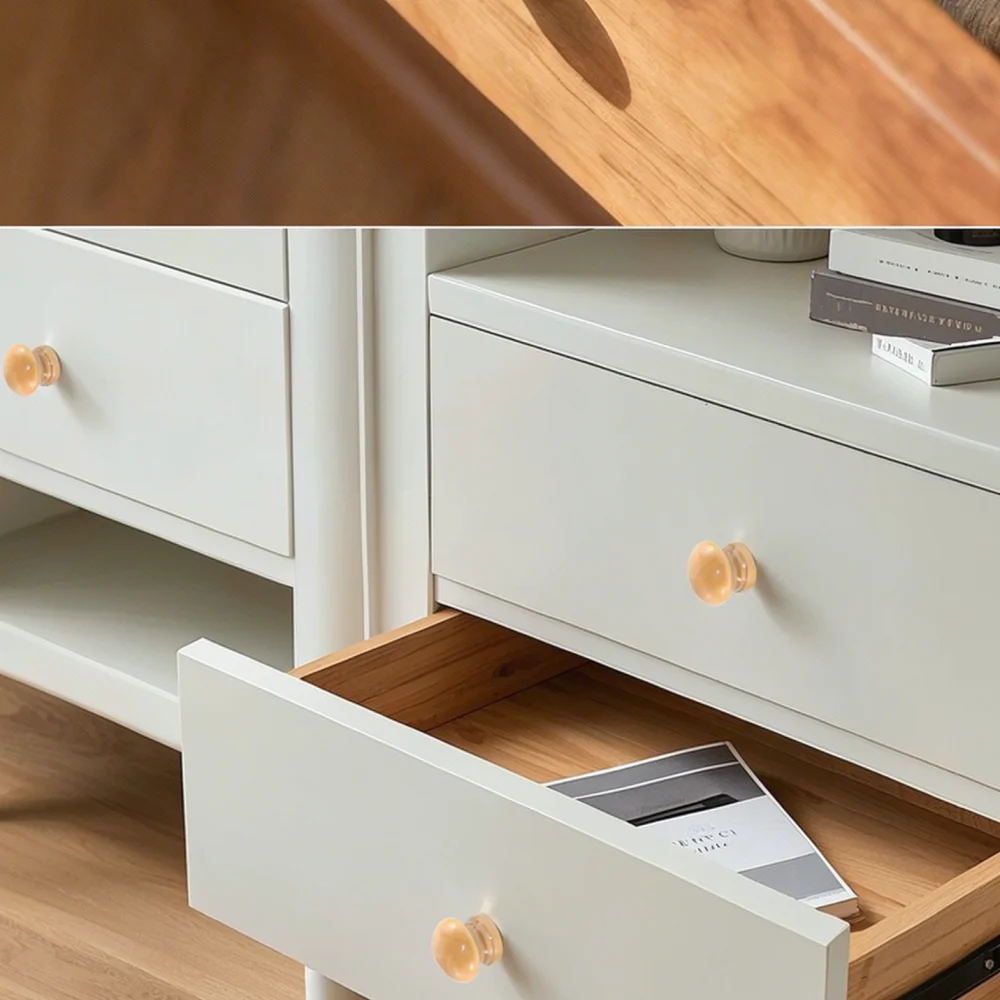 Wooden Mushroom Drawer Knobs Solid Wood Round Handles For Pawis Cabinet Cupboard Wardrobe Furniture Hardware Fitting Parts