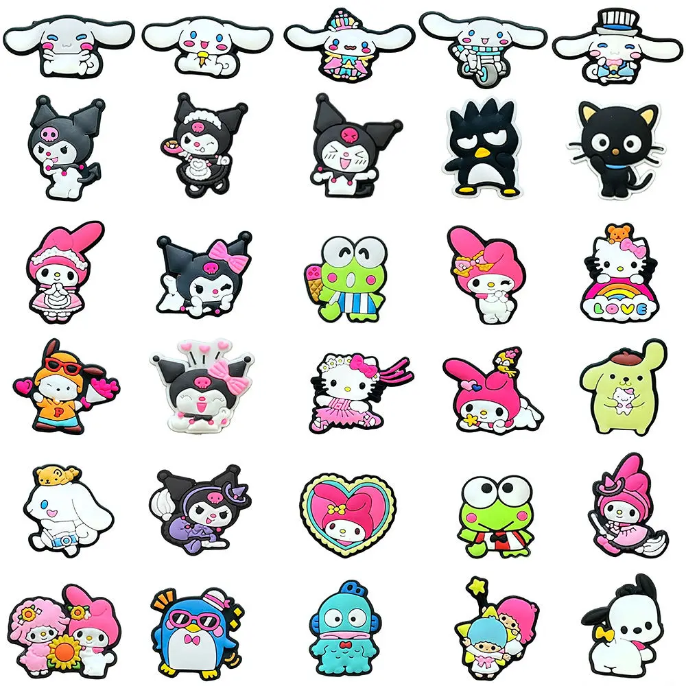 

MINISO HelloKitty Sanrio 30pcs Cute Shoe Charms for Crocs DIY Accessories