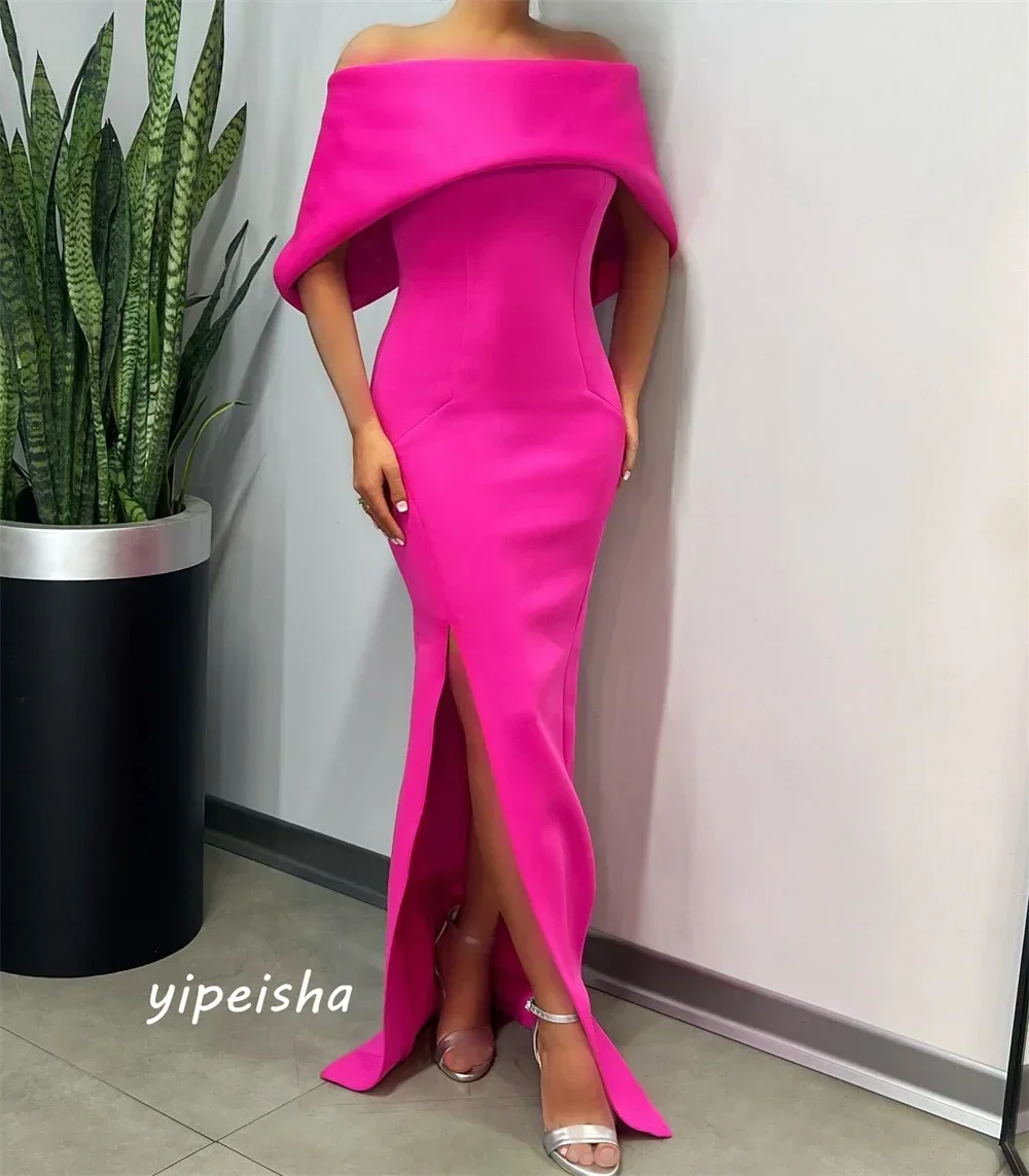 

Elegant Prom Dress Available Off-the-shoulder Sheath Gown Evening Dresses Formal Exquisite High Quality Gowns Women Customized