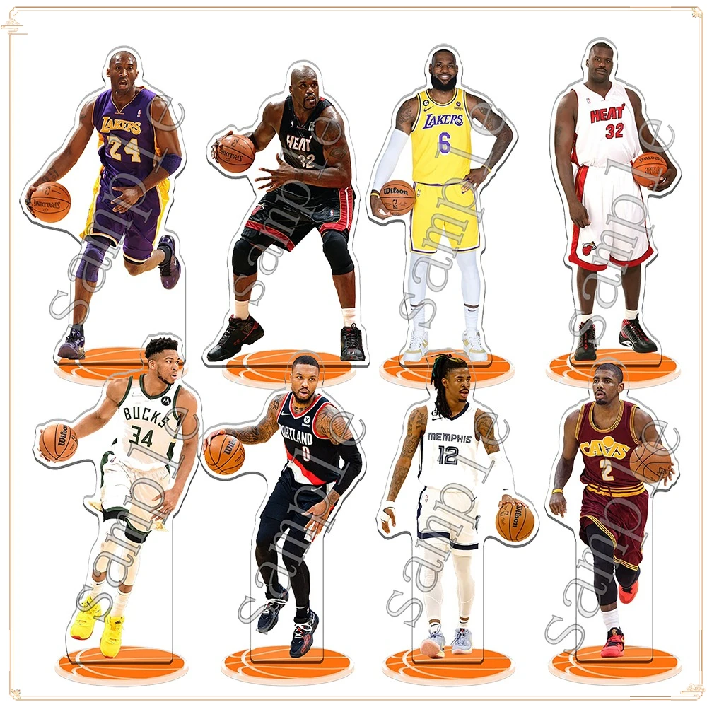 

Popular Sports Basketball Stars Exquisite Craftsmanship Desktop Ornaments Child's Christmas Gift Creative Stand Acrylic Figure